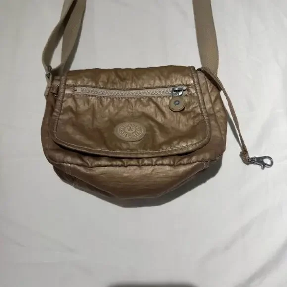 Kipling Sabian Crossbody Purse‎ Gold - Picture 2 of 7